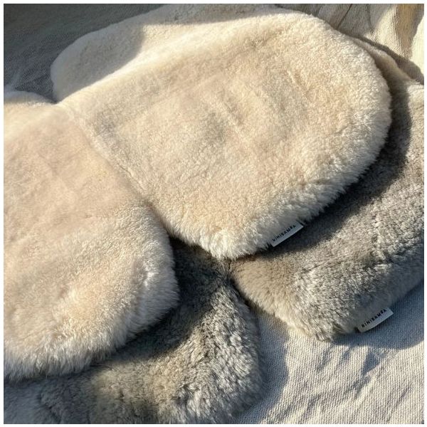 Snuggler® Sheepskin Stroller Liner - Fixed Harness - Milk