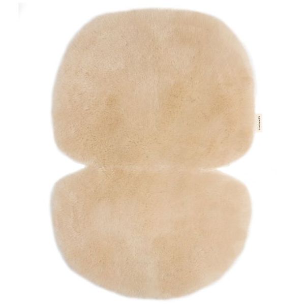 Assise de poussette en peau de mouton Snuggler® - Harnais amovible - Peanut