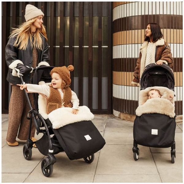 Chancelière universelle en peau de mouton Puffmuff® - Toast