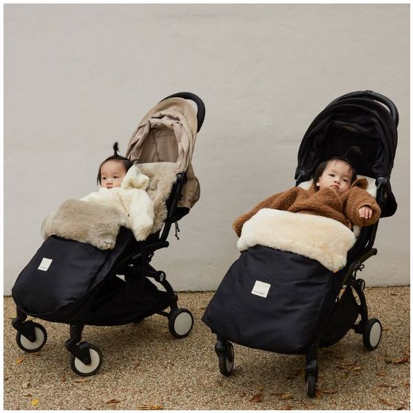 Chancelière universelle en peau de mouton Puffmuff® - Toast