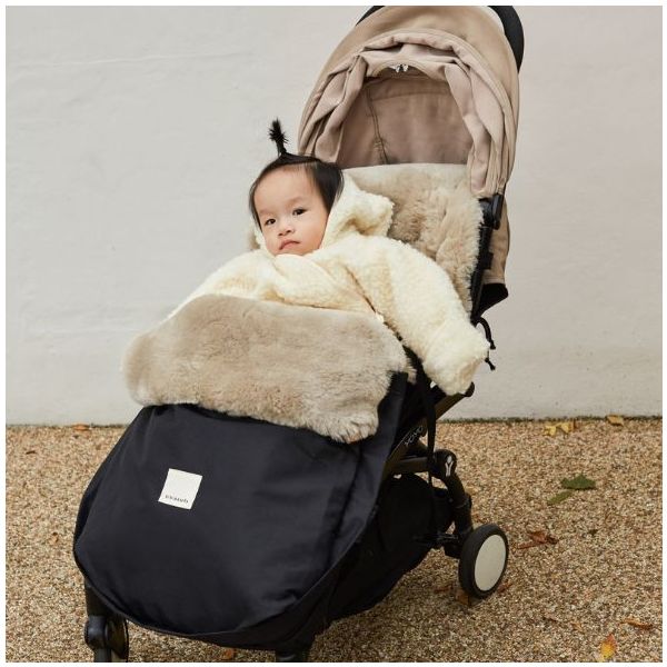 Chancelière universelle en peau de mouton Puffmuff® - Toast