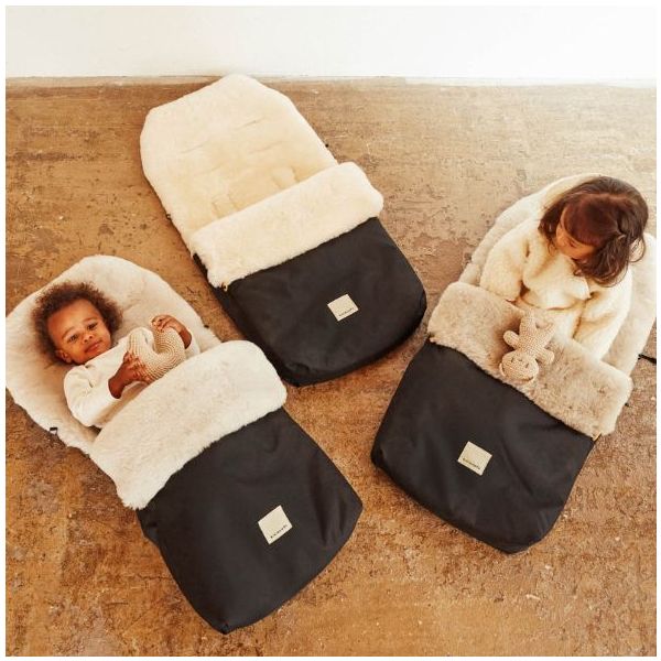 Chancelière universelle en peau de mouton Puffmuff® - Toast