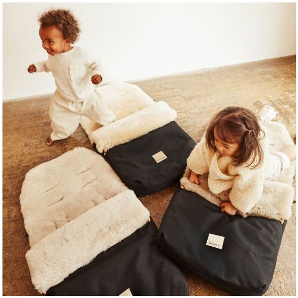 Chancelière universelle en peau de mouton Puffmuff® - Toast