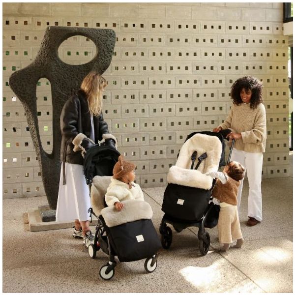 Chancelière universelle en peau de mouton Puffmuff® - Toast