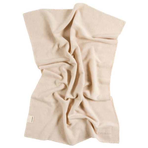 Two-tone Merino Baby Blanket Biniblanket - Camel / Ecru