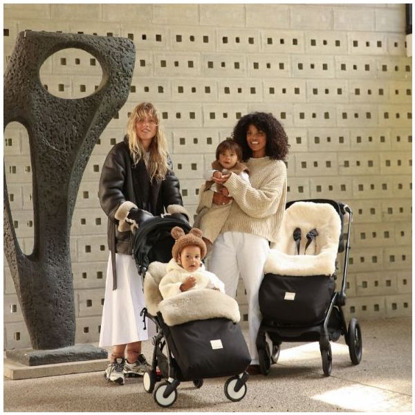Coated Sheepskin Buggy Mittens - Toast