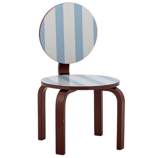 Chaise enfant Liova - Bordeaux / Bleu Ciel