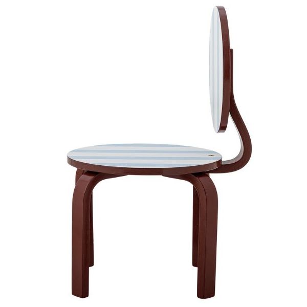 Chaise enfant Liova - Bordeaux / Bleu Ciel