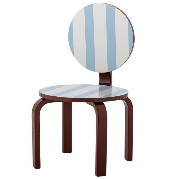 Chaise enfant Liova - Bordeaux / Bleu Ciel