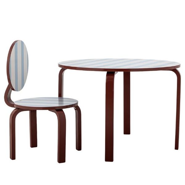 Table enfant Liova - Bordeaux / Bleu Ciel