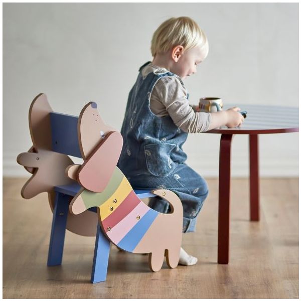 Table enfant Liova - Bordeaux / Bleu Ciel