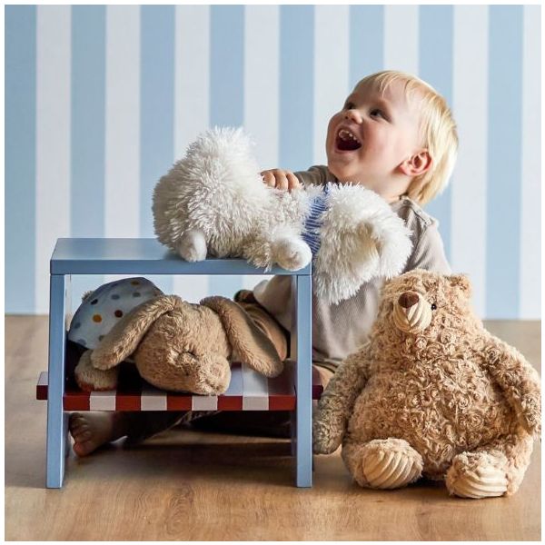 Tabouret enfant Liova - Bordeaux / Bleu Ciel