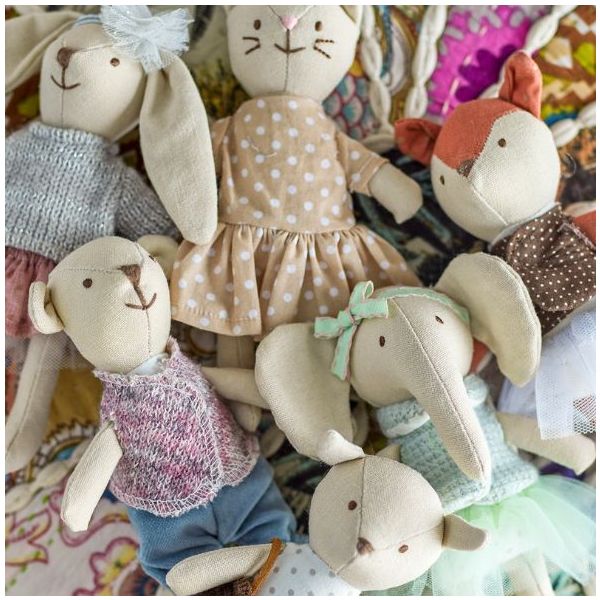 Set de 6 poupées animaux - Animal Friends