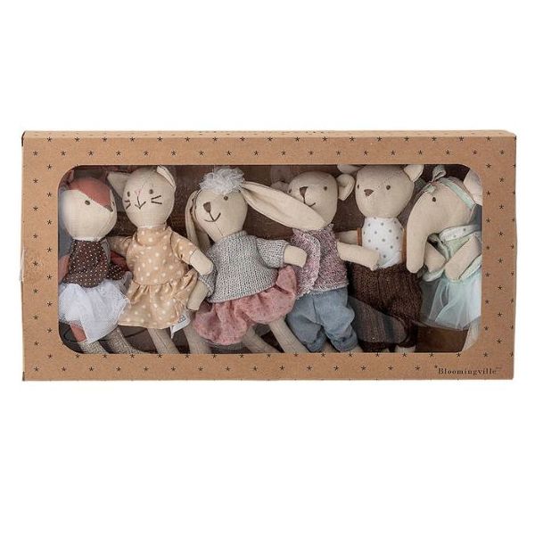 Set de 6 poupées animaux - Animal Friends