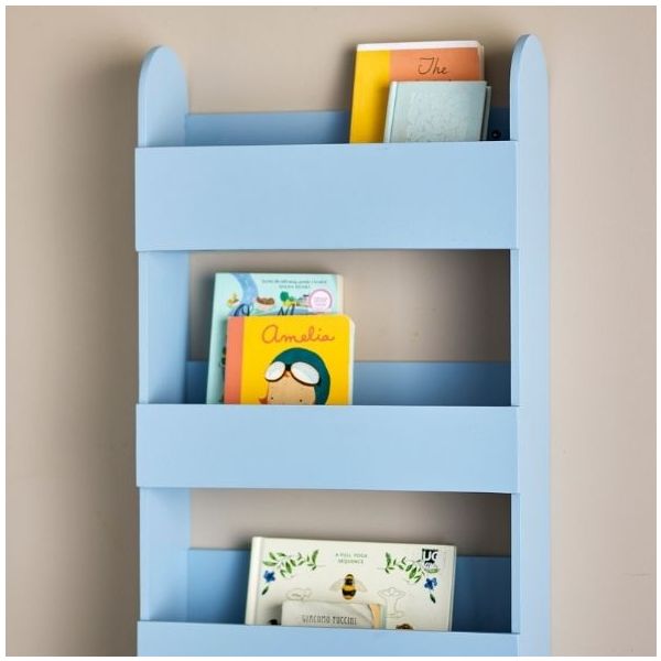 Moris Wooden Wall Shelf - Blue