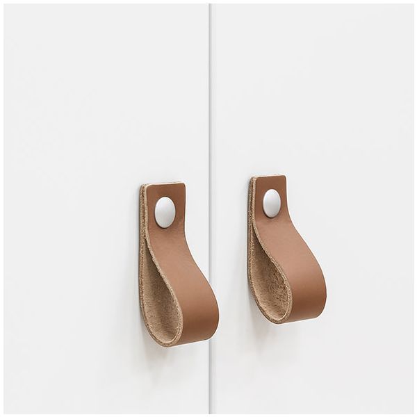 2 doors Wardrobe Indy - White/natural