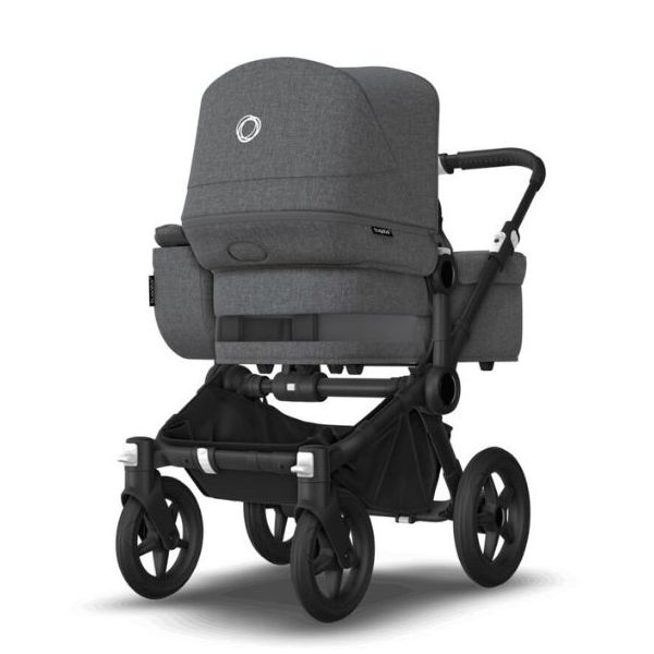 Poussette Naissance et 2e âge Donkey 5 Mono - Noir / Gris Chiné - Couleur de capote au choix