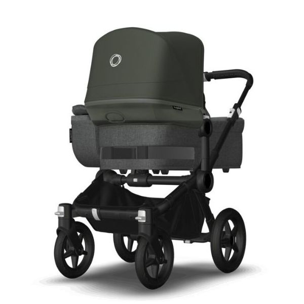 Poussette Naissance et 2e âge Donkey 5 Mono - Noir / Gris Chiné - Couleur de capote au choix