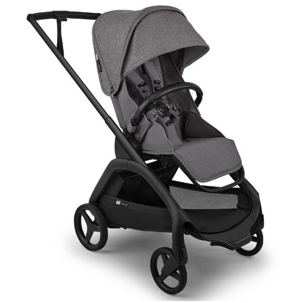 Poussette 2e âge Dragonfly Plus - Noir / Gris Chiné - Couleur de capote au choix