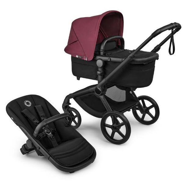 Poussette Naissance et 2e âge Fox 5 Renew - Noir / Noir Héritage - Couleur de capote au choix