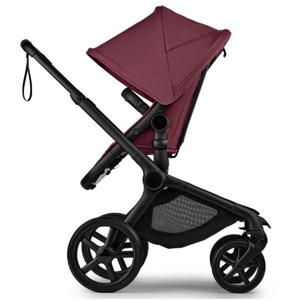 Poussette Naissance et 2e âge Fox 5 Renew - Noir / Cerise Intense