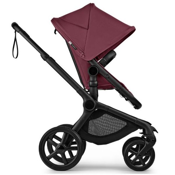 Poussette Naissance et 2e âge Fox 5 Renew - Noir / Cerise Intense