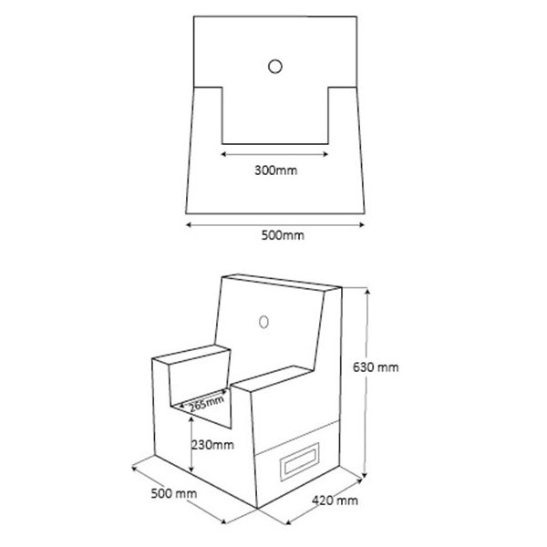 Fauteuil Enfant XL - Beige / Sable