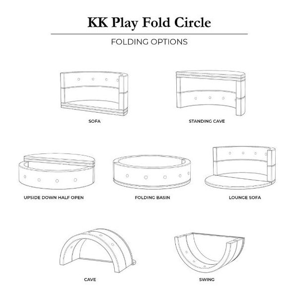 Matelas Pliable Rond - Moutarde / Moutarde