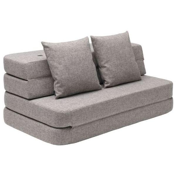 Sofa 3F (120 cm) - Grey / Grey