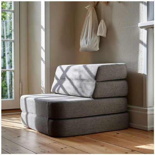 Sofa 3F Single (70 cm) - Blue / Grey