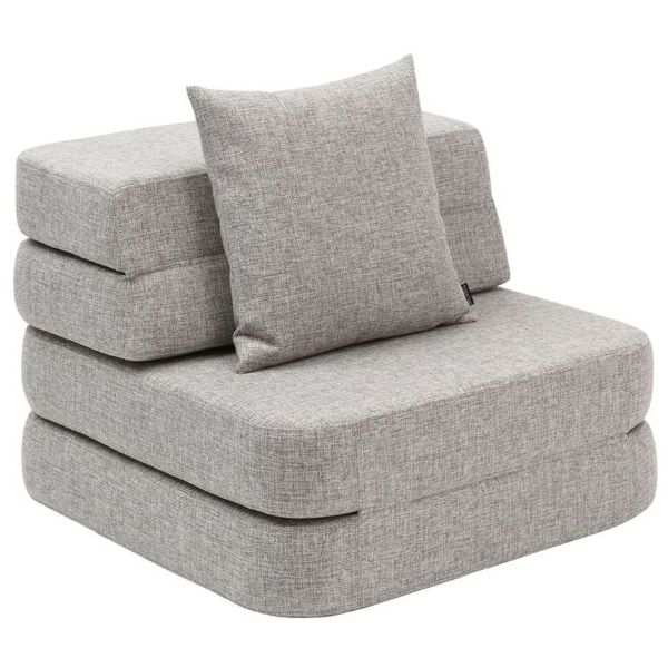 Sofa 3F Single (70 cm) - Grey / Grey