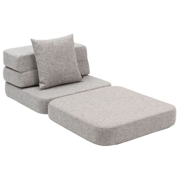 Sofa 3F Single (70 cm) - Grey / Grey