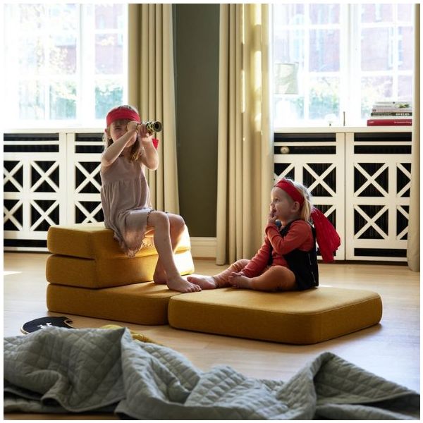 Sofa 3F Simple Soft (70 cm) - Moutarde / Moutarde