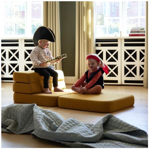 Sofa 3F Simple Soft (70 cm) - Moutarde / Moutarde