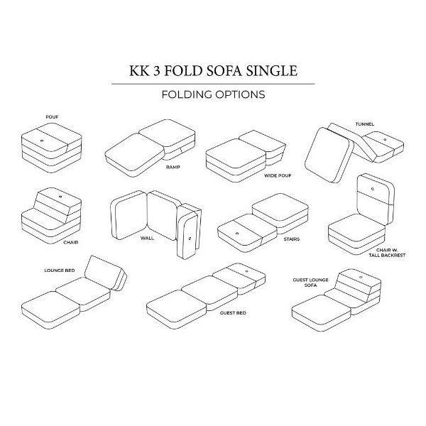 Sofa 3F Simple Soft (70 cm) - Sable / Sable