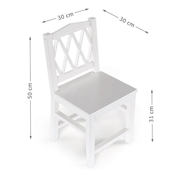 Harlequin Kid's chair - White