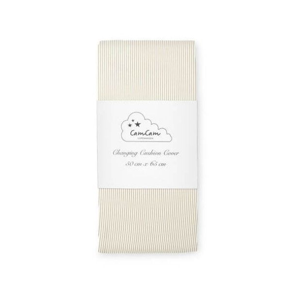 Changing Cushion Cover - Stripes Camel