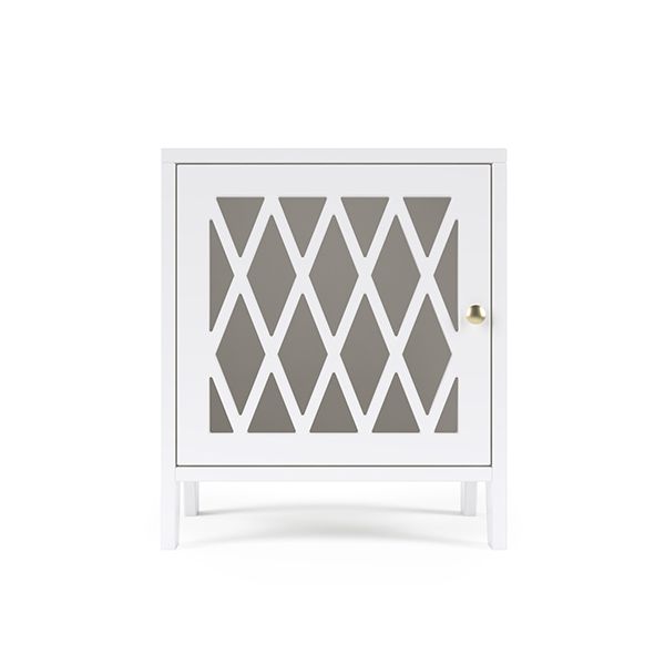 Table de chevet Harlequin - Blanc