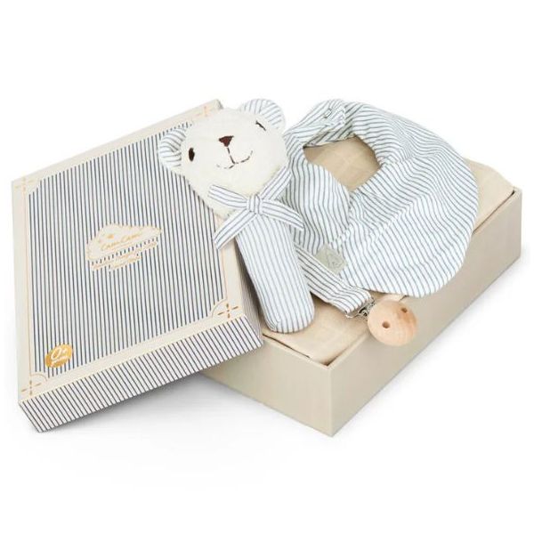 Baby Essentials Gift Box - Blue Stripes