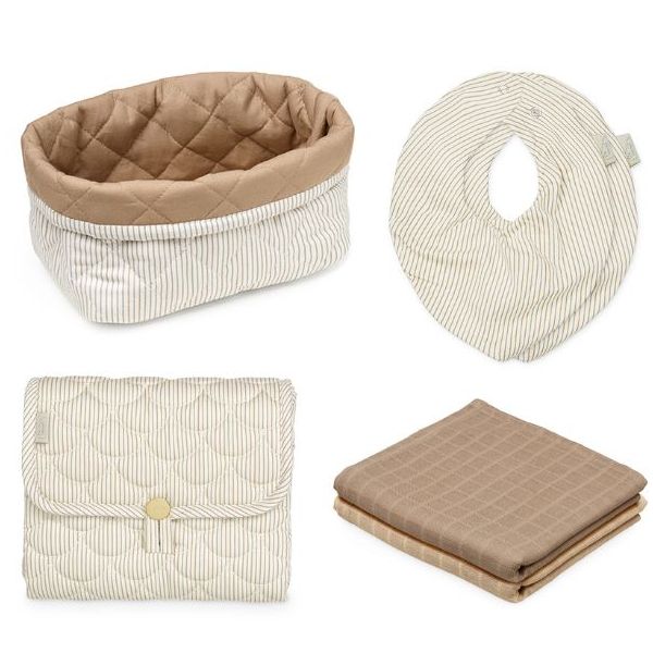Coffret Cadeau Essentiels Change - Rayures Camel