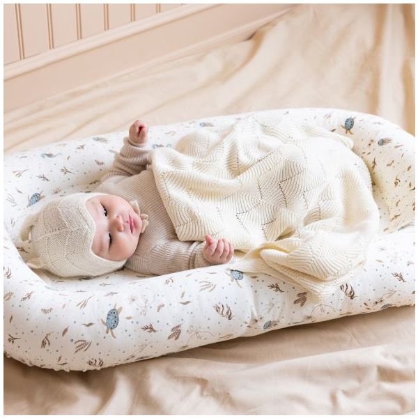 Scallop Baby Knit Blanket - Natural