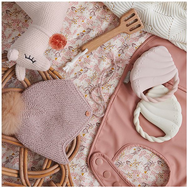 Jouet de dentition Coquillage - Rose