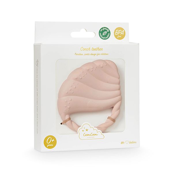 Jouet de dentition Coquillage - Rose