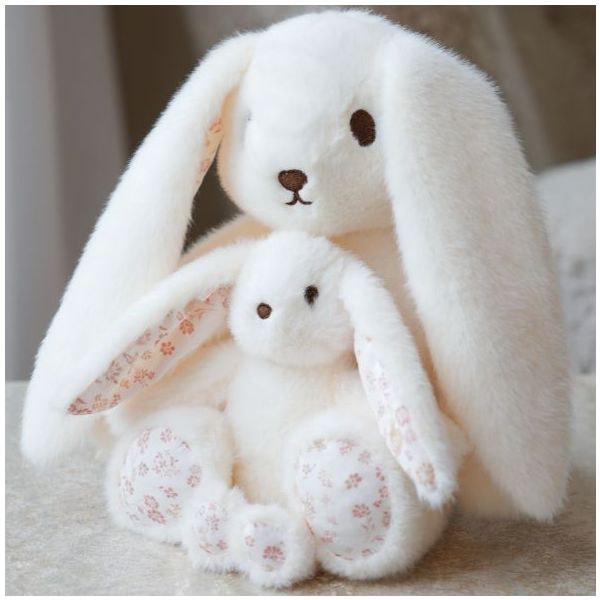 Doudou lapin Elva (16 cm) - Blanc Cassé / Augusta