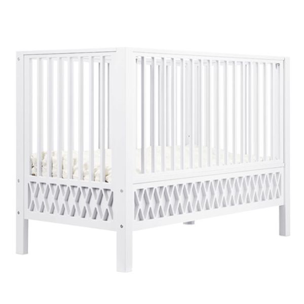 Lit bébé Harlequin 60 x 120 cm - Blanc