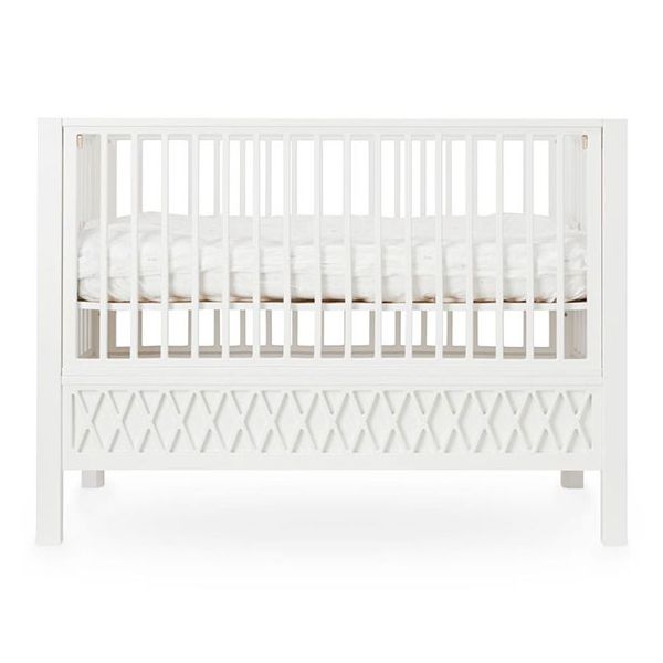 Lit bébé Harlequin 60 x 120 cm - Blanc