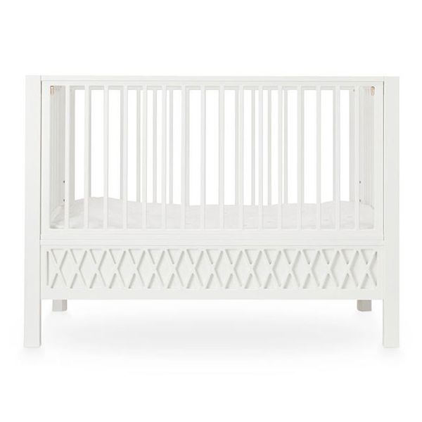Lit bébé Harlequin 60 x 120 cm - Blanc