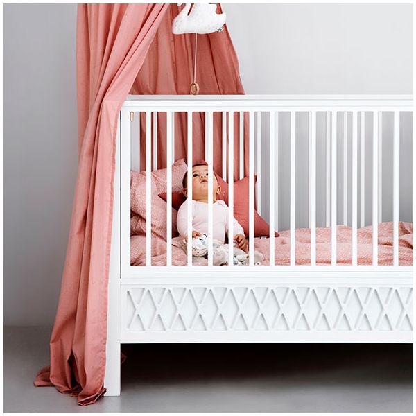 Lit bébé Harlequin 60 x 120 cm - Blanc