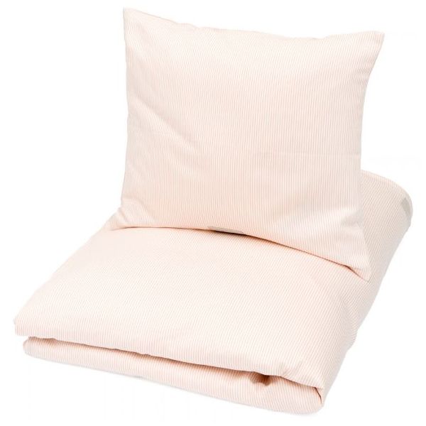 Parure de lit 100 x 140 - Rayures Rose