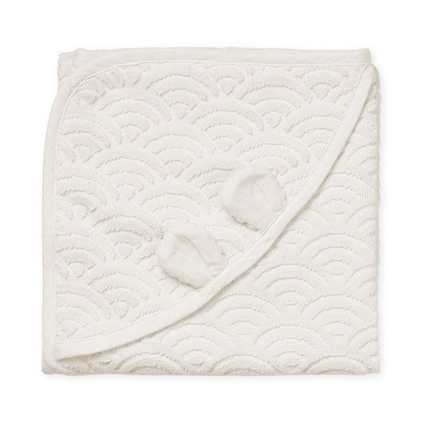 Serviette de bain bébé - Blanc Cassé